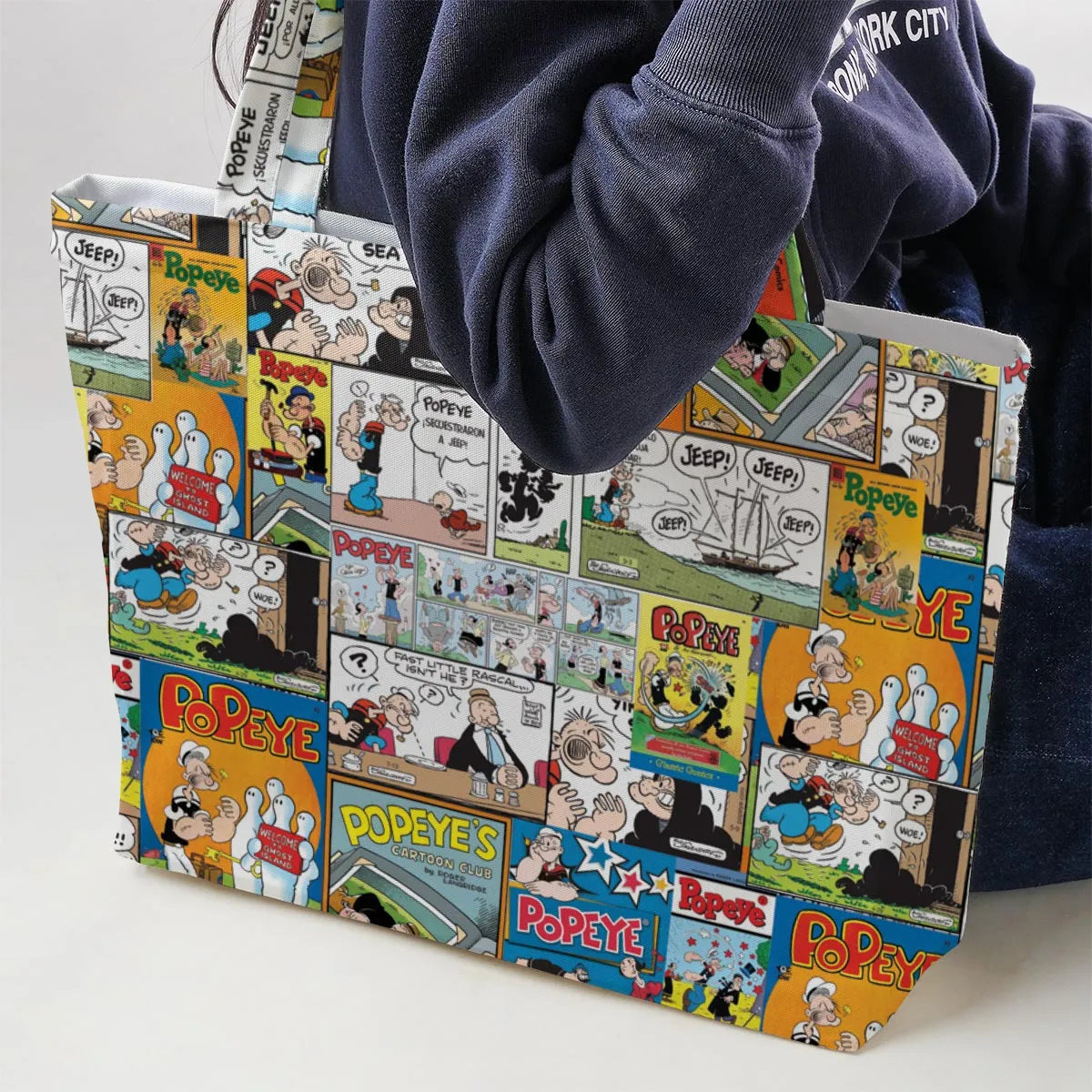 Olive Oyl Popeye Comic Large Tote Bag