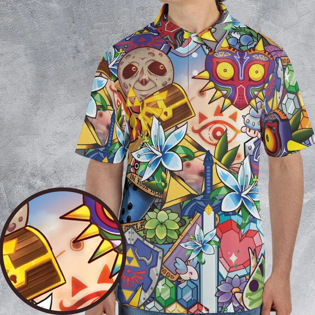 A Majora's Mask The Legend of Zelda AOP Men/Women Polo Shirt