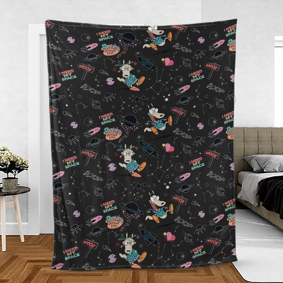 Rocko Space Out Rocko's Modern Life Fleece Blanket