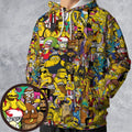 WWF Simpsons All-over Print Hoodie