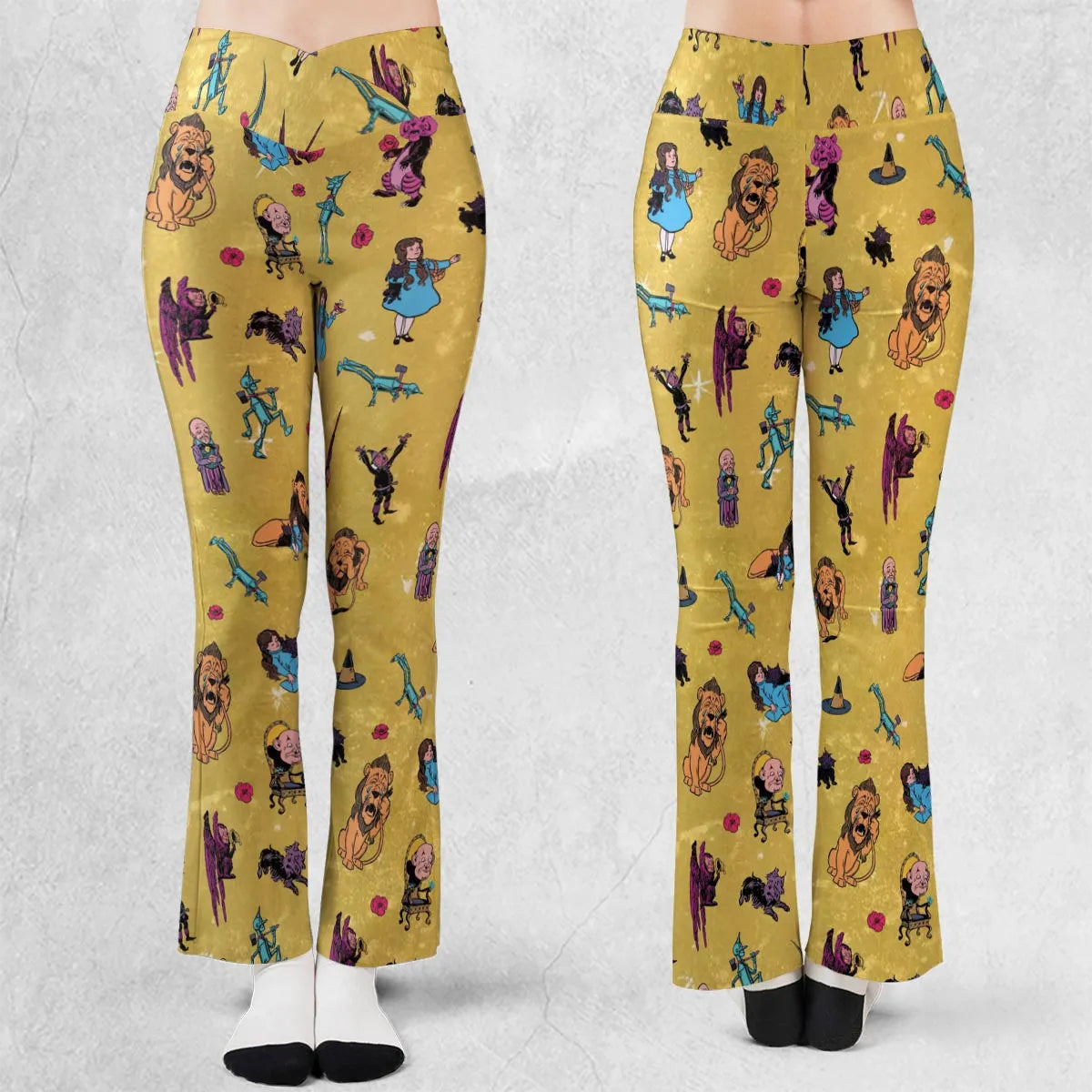 Friends in Emerald City Wizard of Oz Flare Leggings