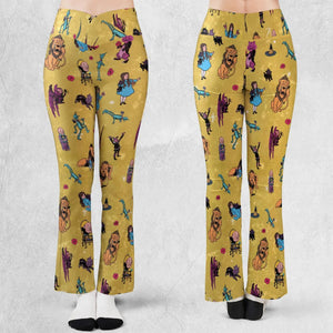 Friends in Emerald City Wizard of Oz Flare Leggings
