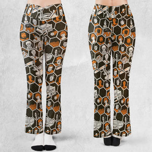 TrekToon Star Trek Hive Pattern Flare Leggings