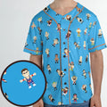 8-Bit Wrestlers Unisex Baseball Jersey