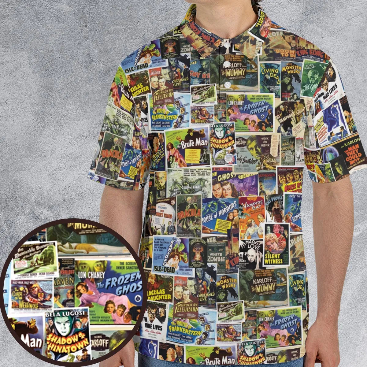 Vintage Horror Movies AOP Men/Women Polo Shirt