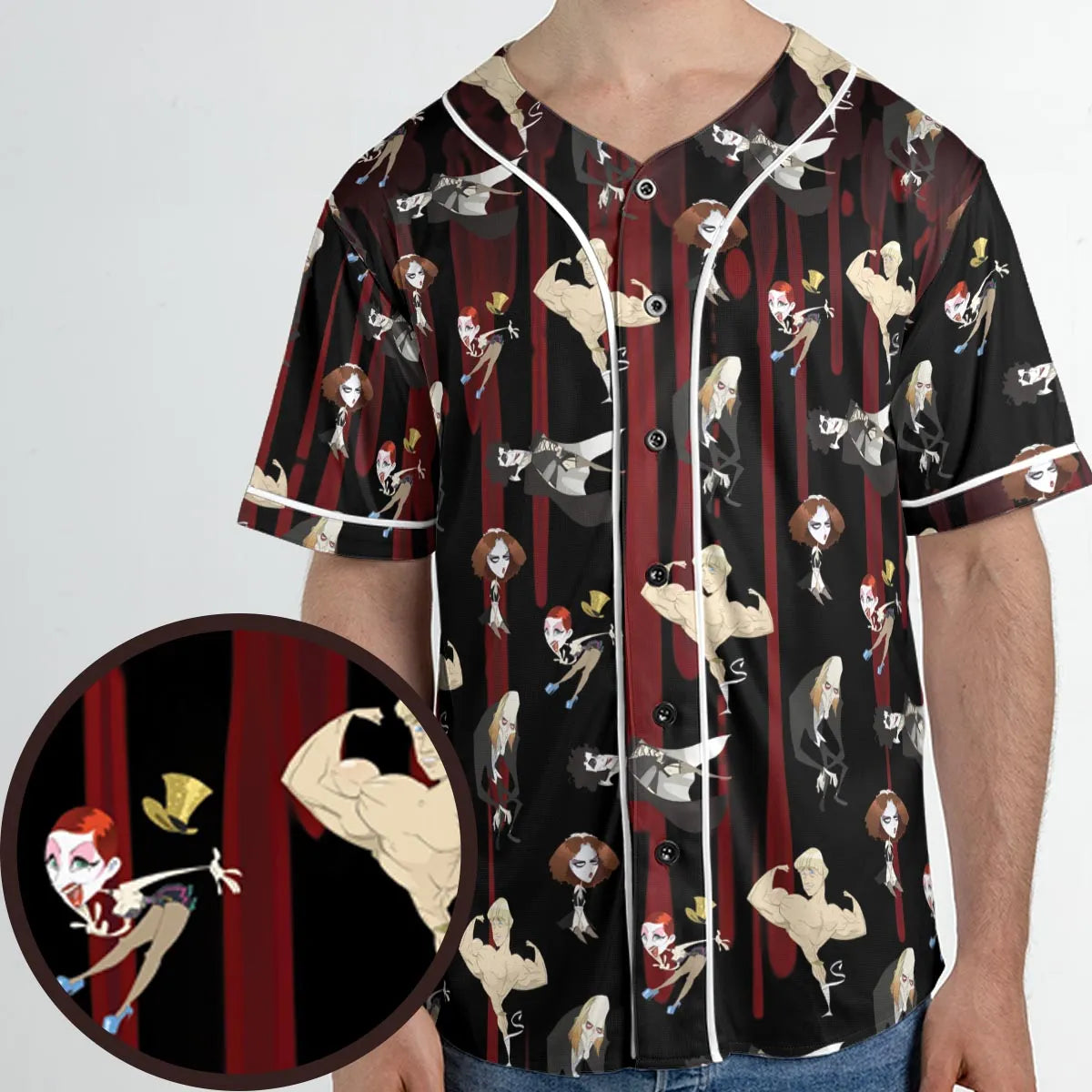 The Rocky Horror Picture Show Characters Unisex Baseball Jersey