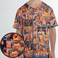 The Big Lebowski Painting Pattern Unisex Baseball Jersey