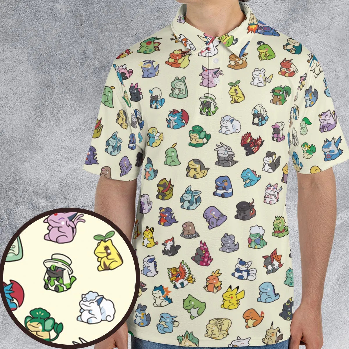 Pokemon In Substitute Style AOP Men/Women Polo Shirt