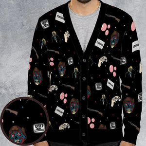 Consume They Live Patterns Cardigan