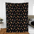 Dice Cat DnD Fleece Blanket