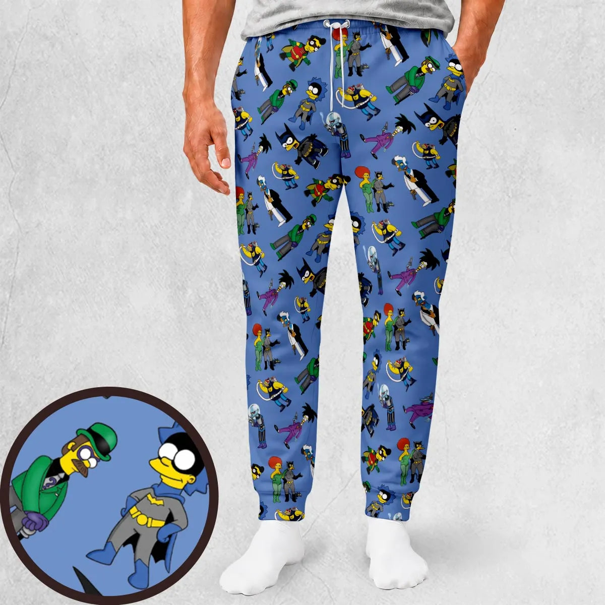 Springfield Vibes The Simpsons Batman Mashup Sweatpants