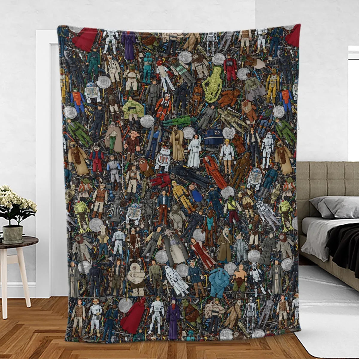 Star Wars Characters Figures Fleece Blanket