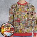 Vintage Comedy Film Posters All-over Print Sweatshirt