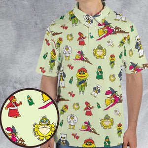 H.R. Pufnstuf Characters Sid and Marty AOP Men/Women Polo Shirt