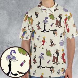 Kuzco and Friends The Emperor's New Groove AOP Men/Women Polo Shirt