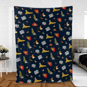 Brave Little Appliances The Brave Little Toaster Fleece Blanket