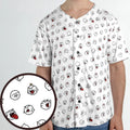 Super Mario Boo Pattern Unisex Baseball Jersey