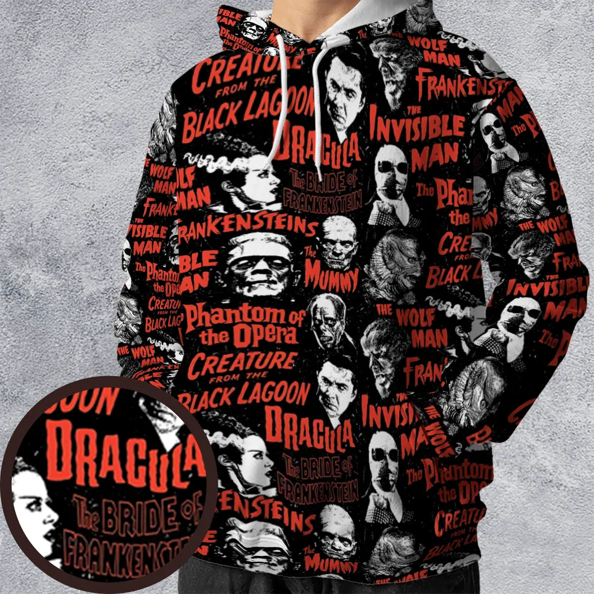 Monster Tiles All-over Print Hoodie