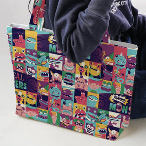 Aaahh!!! Real Monsters Characters Pattern Large Tote Bag