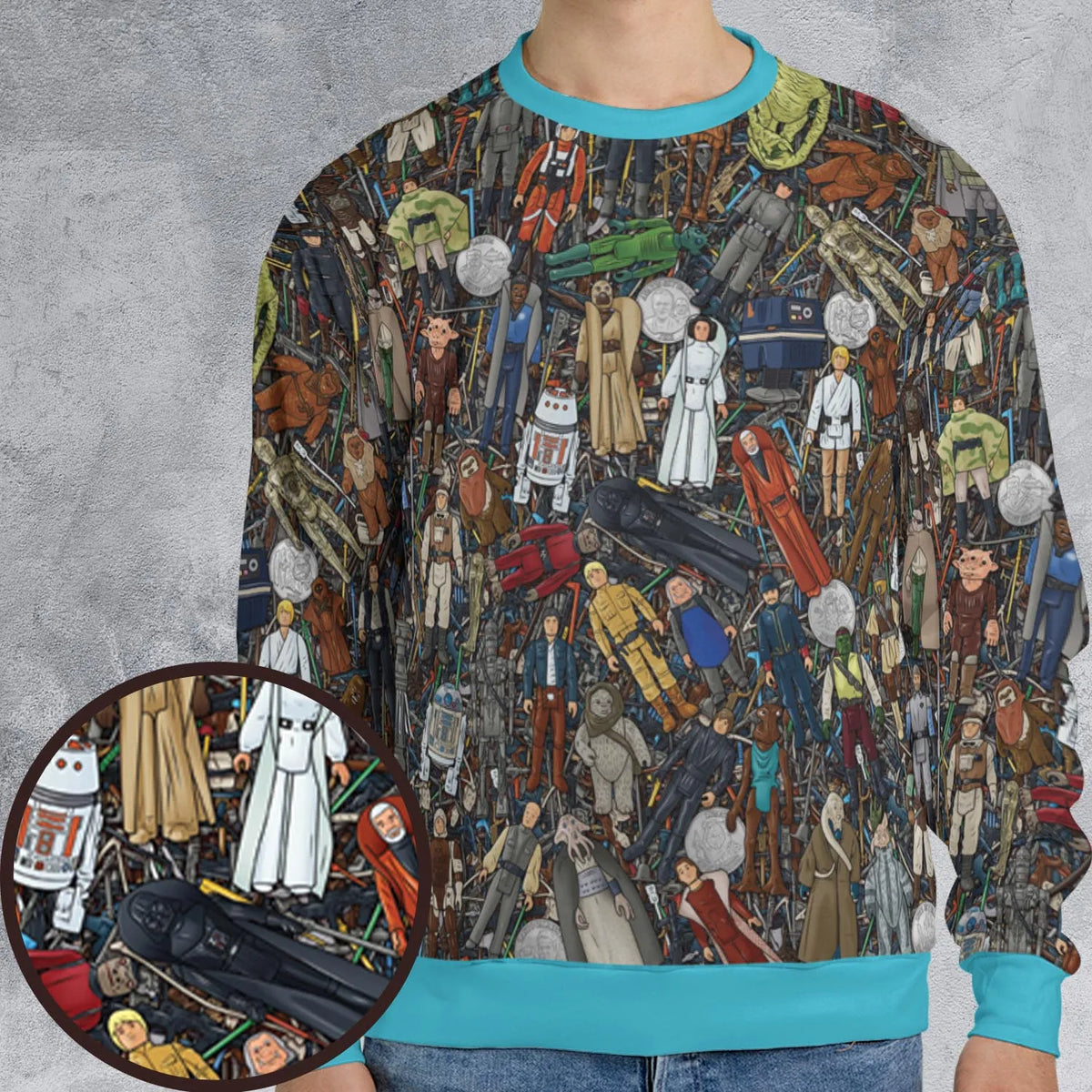 Star Wars Characters Figures All-over Print Sweatshirt