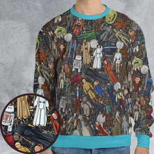 Star Wars Characters Figures All-over Print Sweatshirt