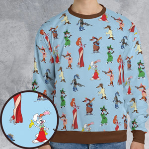 Roger Rabbit Jessica Rabbit The Weasels Who Framed Roger Rabbit All-over Print Sweatshirt