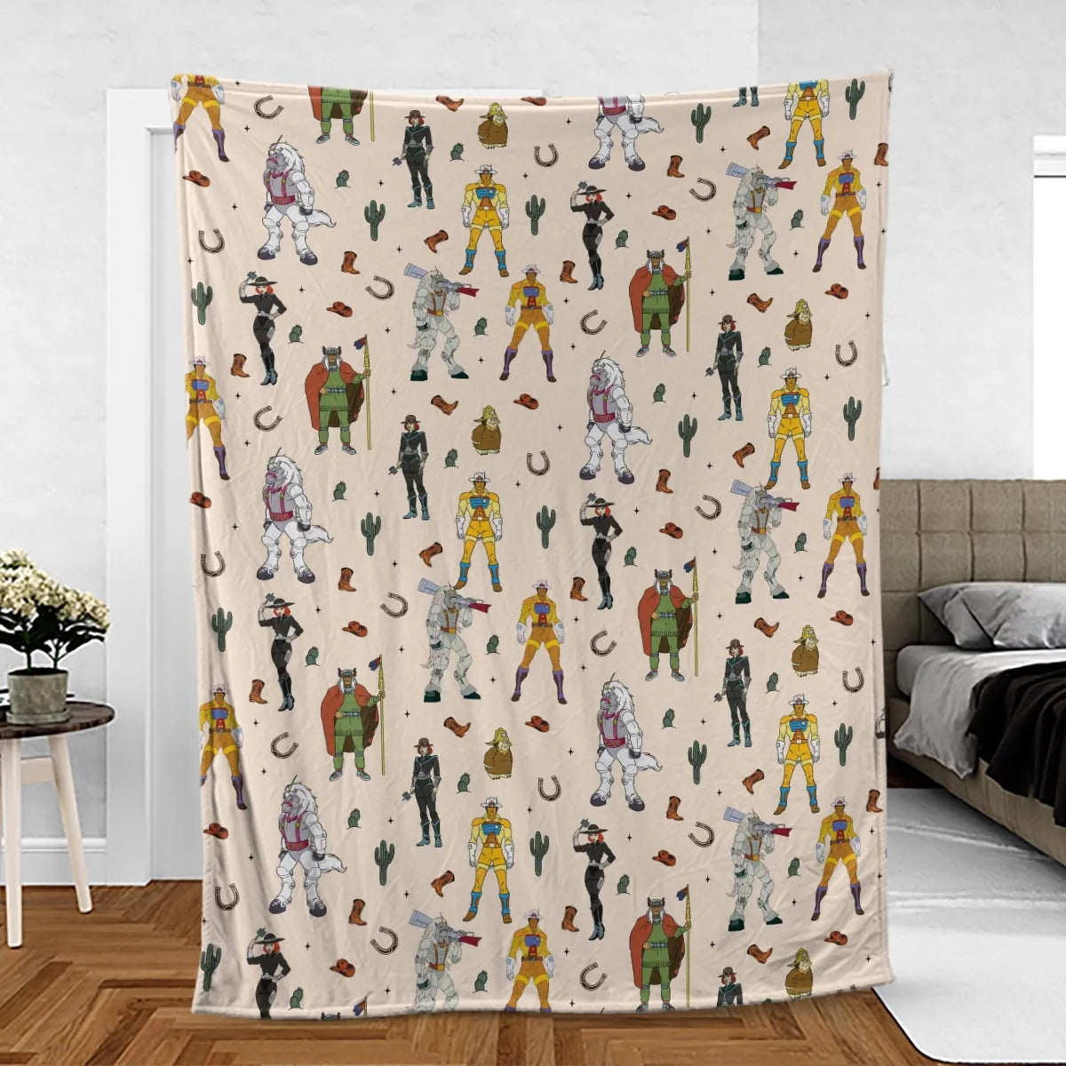 Western Bravestarr Characters Fleece Blanket
