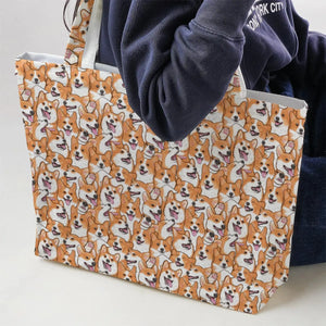 That's a lot of Corgi Large Tote Bag