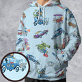W is for Wacky Races All-over Print Hoodie