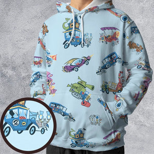 W is for Wacky Races All-over Print Hoodie