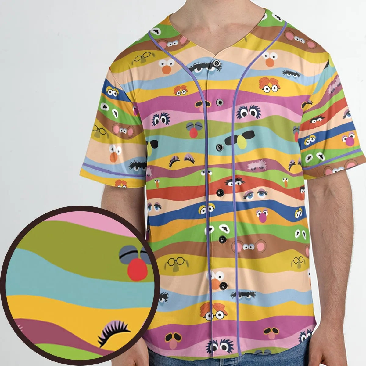 Eyes On Us The Muppet Show Unisex Baseball Jersey