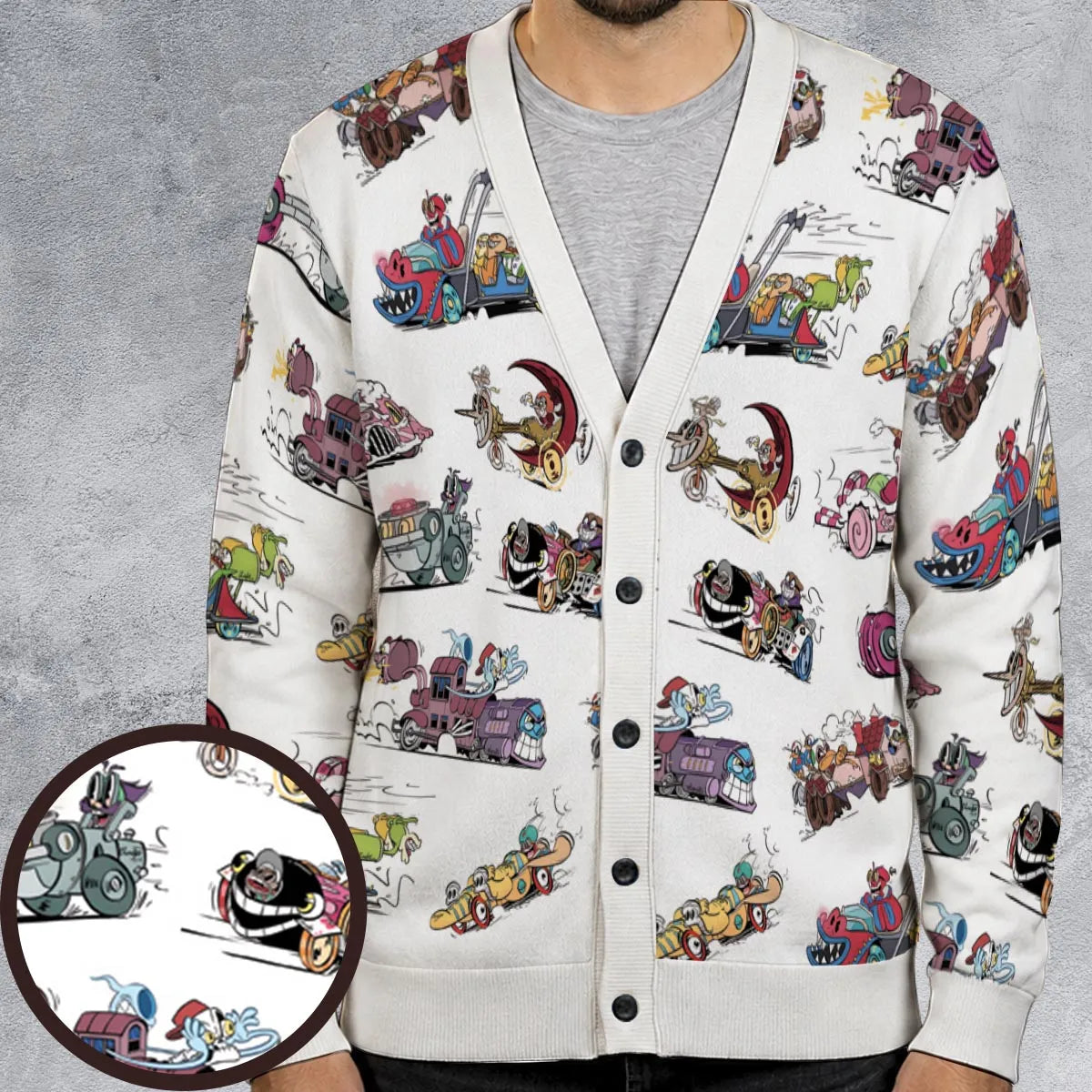 Toon Energy Wacky Races Cardigan