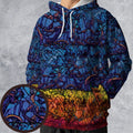 Stained Glass Cthulhu H.P Lovecraft All-over Print Hoodie