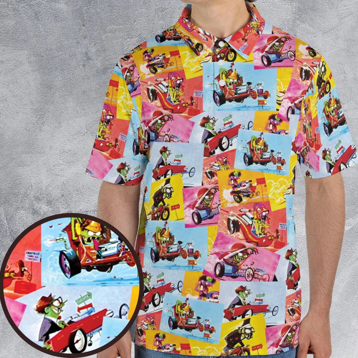 The Sounds Of The Weird-Ohs AOP Men/Women Polo Shirt