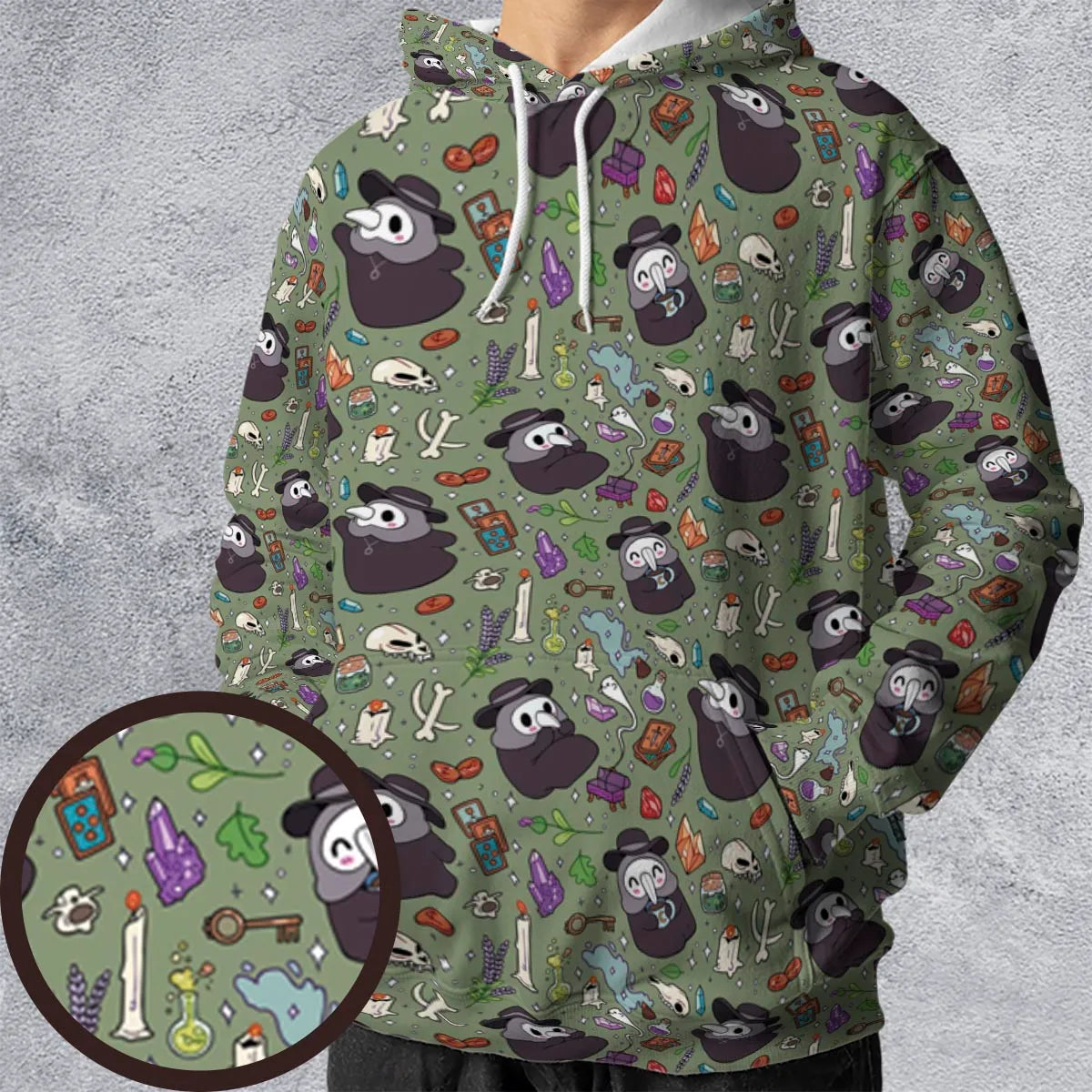 Plague Doctor All-over Print Hoodie