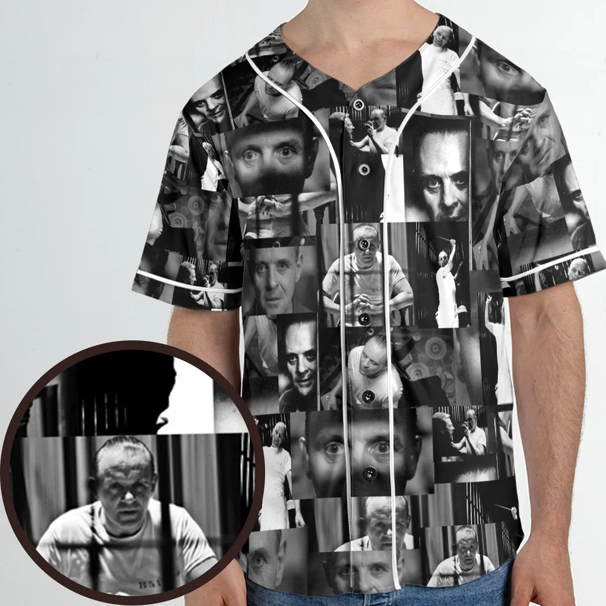 Hannibal Lecter The Silence of the Lambs Unisex Baseball Jersey
