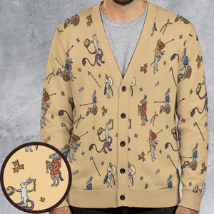 The Medieval Marginalia Killer Rabbit Monty Python Cardigan
