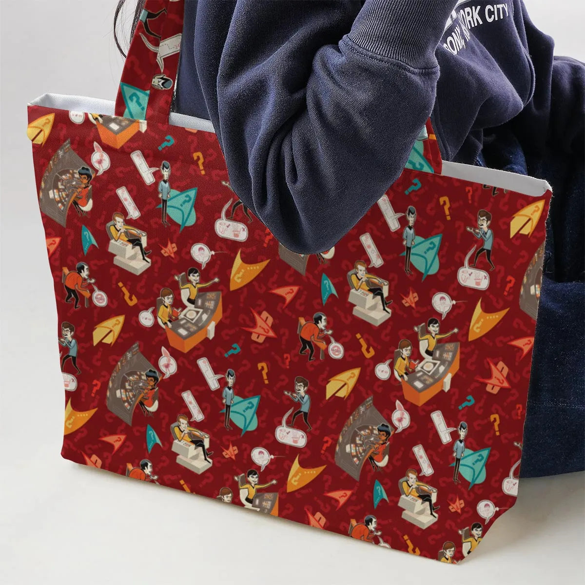Star Trek Daily Activites Large Tote Bag