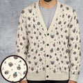 Kawaii Dices DnD Pattern Cardigan