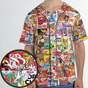 Popular Cereal Boxes Unisex Baseball Jersey