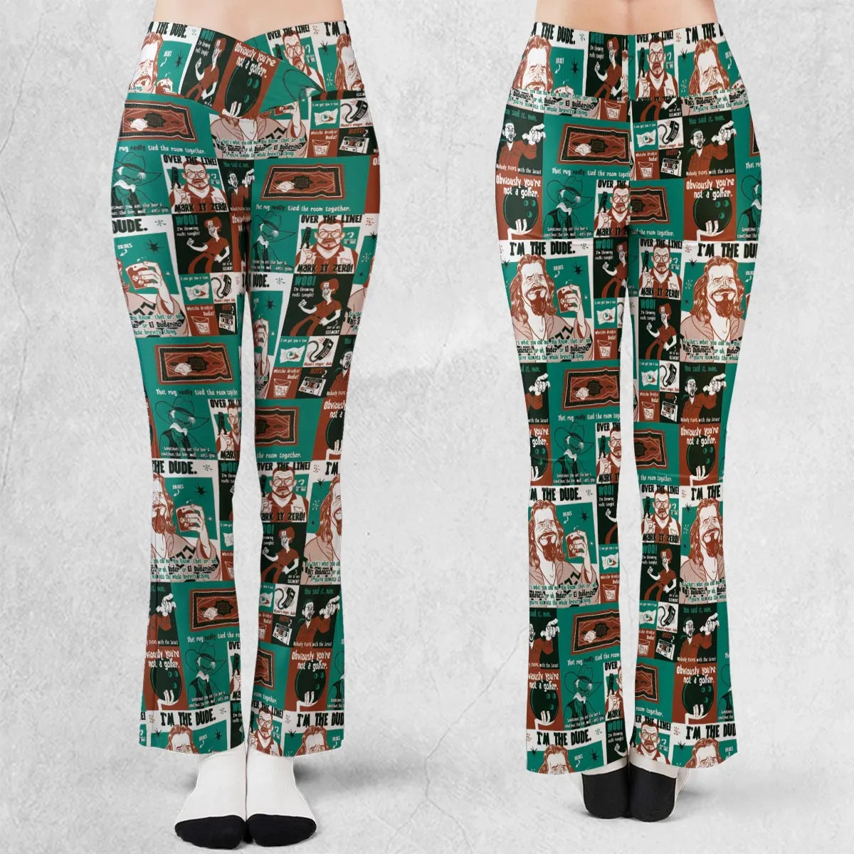 I'm The Dude The Big Lebowski Flare Leggings