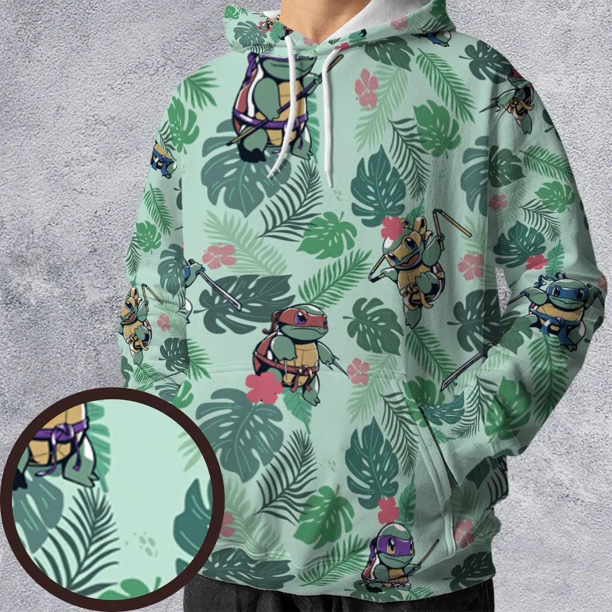 Teenage Mutant Ninja Squirtle All-over Print Hoodie