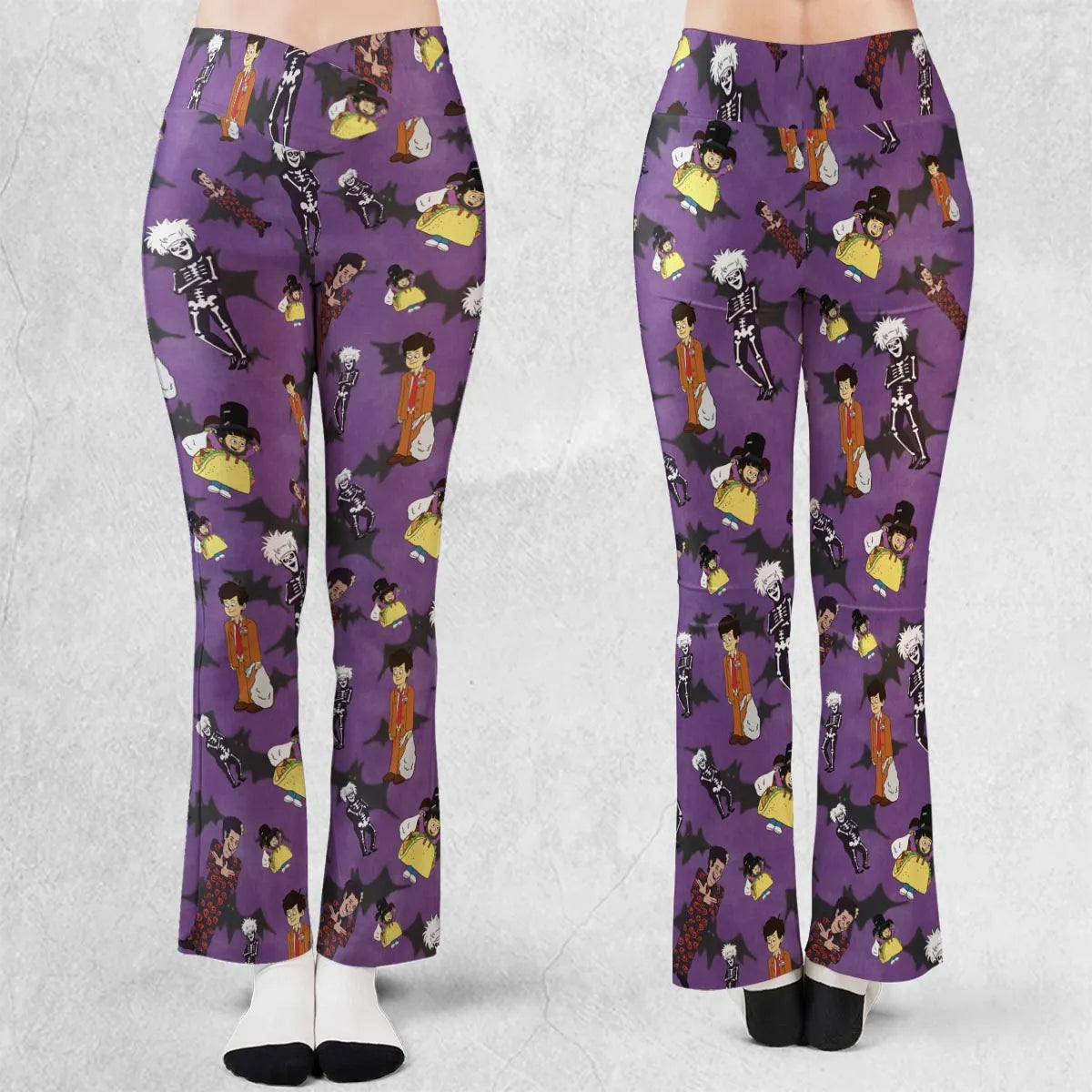 SNL David S. Pumpkins Animated Special Flare Leggings