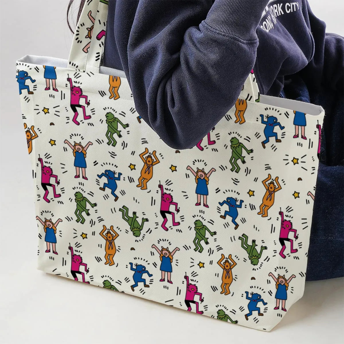 Dancing Muppets The Muppets Characters Large Tote Bag