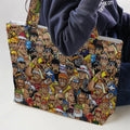Classic Wrestlers Large Tote Bag