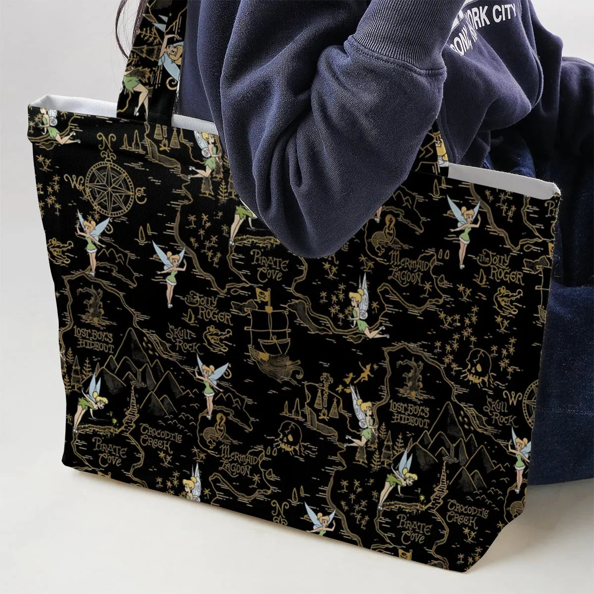 Finding Neverland Tinker Bell Large Tote Bag