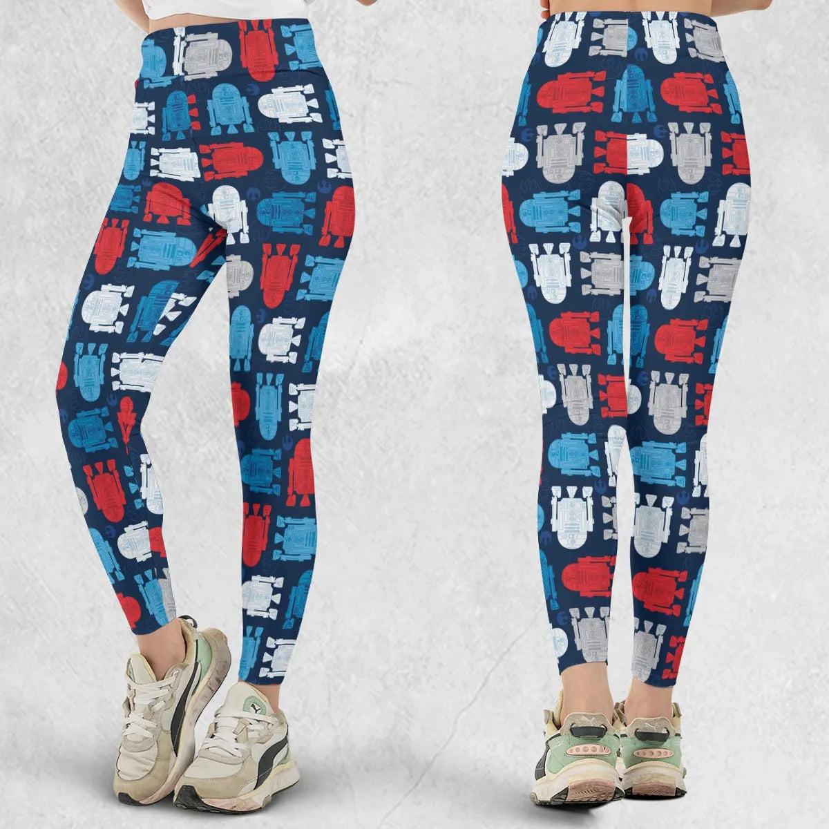R2-D2 Star Wars 4th of July Pattern Legging