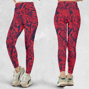 Gundam Camo Magenta Gundam Legging
