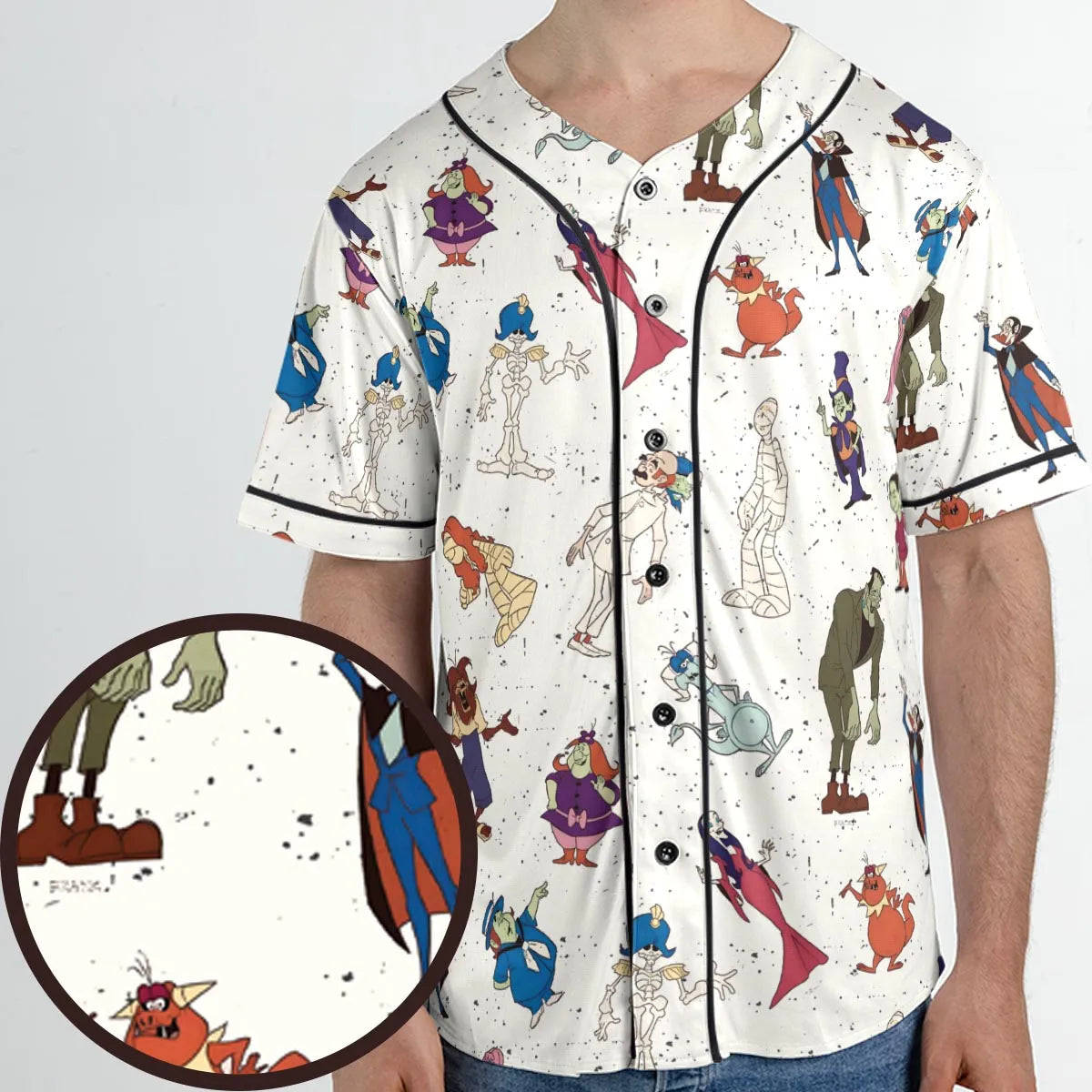 Groovie Goolies Halloween Unisex Baseball Jersey