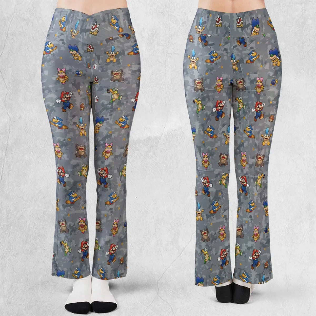 Super Mario Nintendo Video Game Flare Leggings